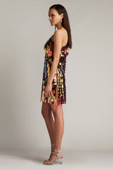 Bina Sequin Fringe Mini Dress
