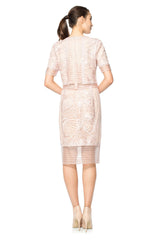 Passementerie Seashell Embroidered Tulle Top