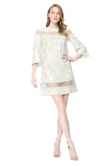 Silver Chain Mesh Tunic Dress