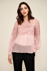 Ezra Crinkle Chiffon Blouse
