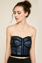 Priuli Strapless Sequin Bustier