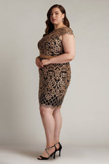 Miranda Sequin Embroidered Dress - PLUS SIZE