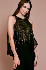 Ashley Halter Open Back Jumpsuit