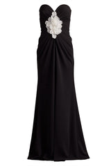 Sirota Center-Front Ruffle Gown