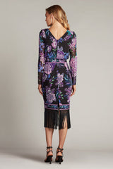 Akilah Floral Blouson Midi Dress