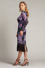 Akilah Floral Blouson Midi Dress