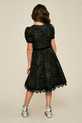 Laelita Droplet Jacquard Motif Dress