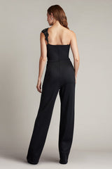 Tilly Embellished One-Shoulder Jumpsuit