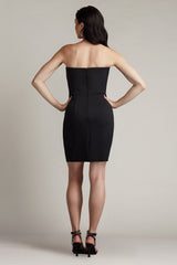 Tia Draped Strapless Mini Dress