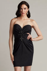 Tia Draped Strapless Mini Dress