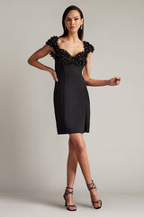 Sone Floral Embellished Mini Dress