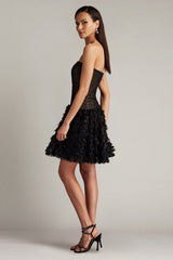 Lula Flower Embellished Mini Dress