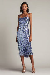 Mikala Sequin Corset Back Midi Dress