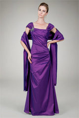 Taffeta Trumpet Gown in Begonia