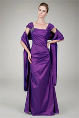 Taffeta Trumpet Gown in Begonia