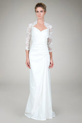 Sweetheart Lace Taffeta Gown in Ivory