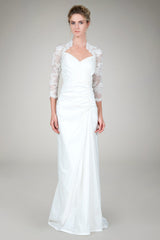 Sweetheart Lace Taffeta Gown in Ivory