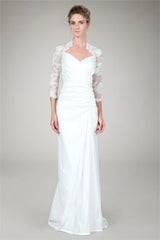 Sweetheart Lace Taffeta Gown in Ivory
