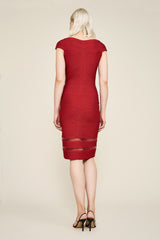 Amata Pintuck Jersey Dress