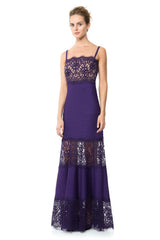 Pintuck Jersey Strapless Gown