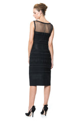 Lace Banded Jersey Sheath