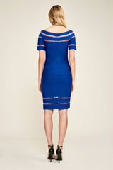 Kelly Pintuck Jersey Banded Dress