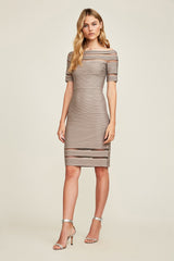 Kelly Pintuck Jersey Banded Dress