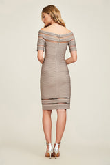 Kelly Pintuck Jersey Banded Dress