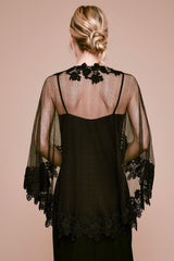 Berio Lace & Mesh Capelet