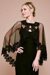 Berio Lace & Mesh Capelet