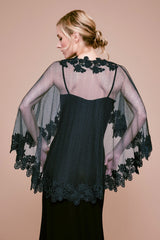Berio Lace & Mesh Capelet