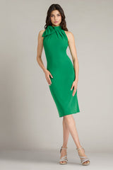 Sims Shoulder Bow Halter Dress