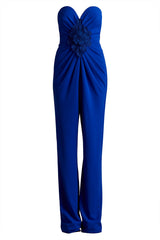 Sirota Center-Front Ruffle Jumpsuit