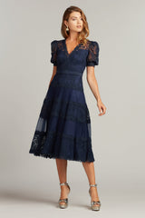 Fatiha Floral Lace & Chiffon Dress
