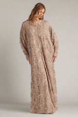 Hannes Sequin Embroidered Caftan Gown