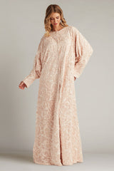 Sonnie Sequin Lace Caftan Gown