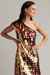 Bina Sequin Fringe Mini Dress
