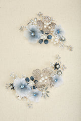 Pasque Floral Comb Headpiece