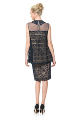 Embroidered Banded Lace Blouse