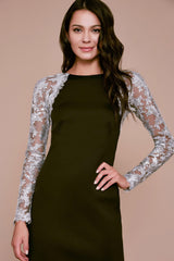 Lonia Illusion Sleeve Dress