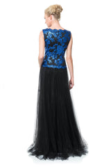 Tulle and Embroidered Lace Ball Gown