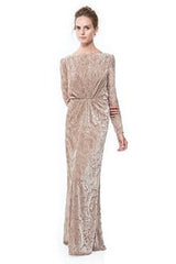 Cut Velvet Blouson Back Gown