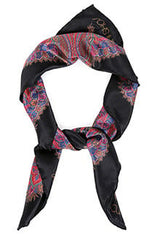 Paisley Print Silk Scarf