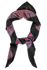 Paisley Print Silk Scarf