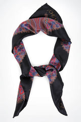 Paisley Print Silk Scarf