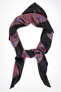 Paisley Print Silk Scarf