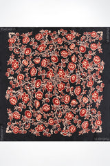Floral Print Silk Scarf