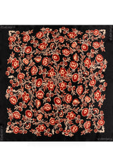 Floral Print Silk Scarf