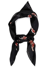 Floral Print Silk Scarf