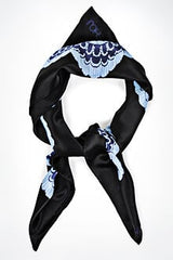Lace Print Silk Scarf